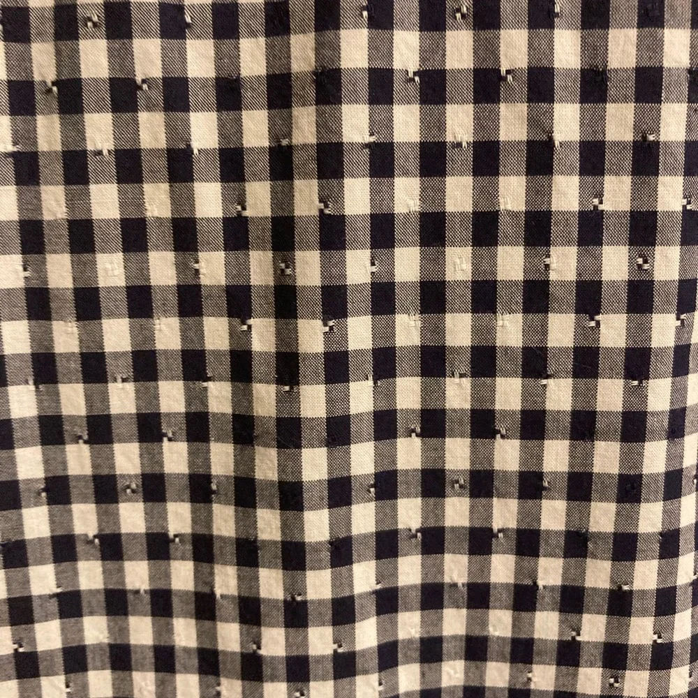 Tommy Hilfiger Navy/white check blouse size Medium - Picture 5 of 7